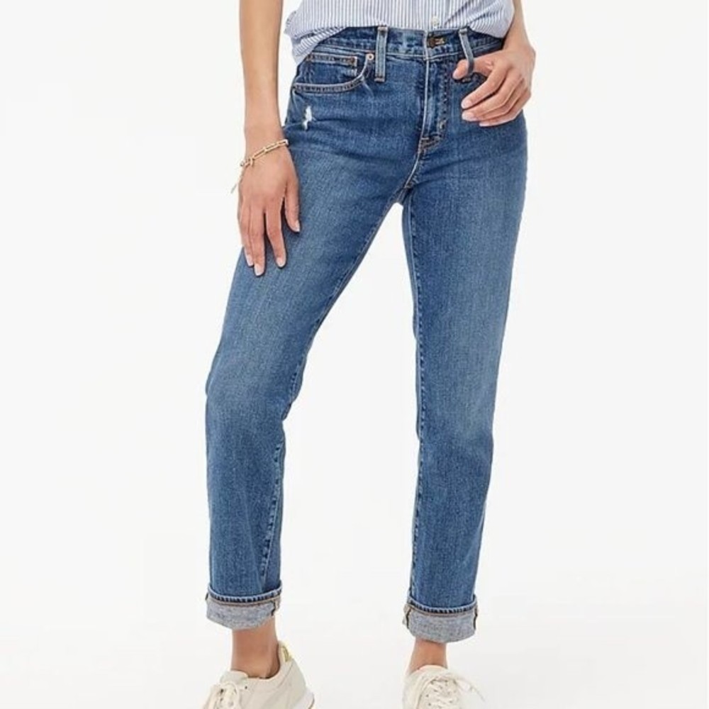 J. Crew Factory Slim Boyfriend Jean in all-day Stretch